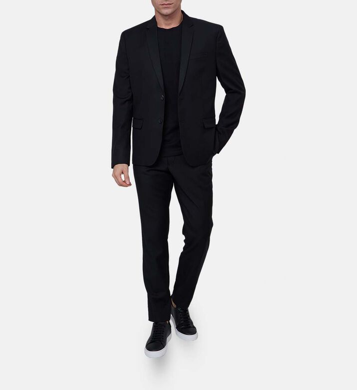 Wool Slim-fit Suit Pants