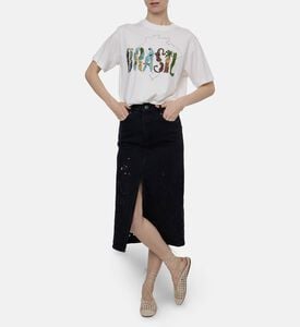 Farm Rio Brasil Relaxed-fit T-shirt, Model View