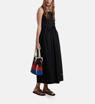 Cotton Poplin Trim Sun Dress
