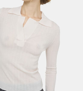 Light Wool Blend Polo Shirt