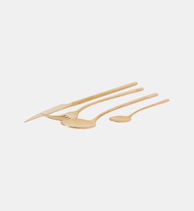 Cristema Tokyo Matte Gold Finish 24-piece Cutlery Set, Packshot View