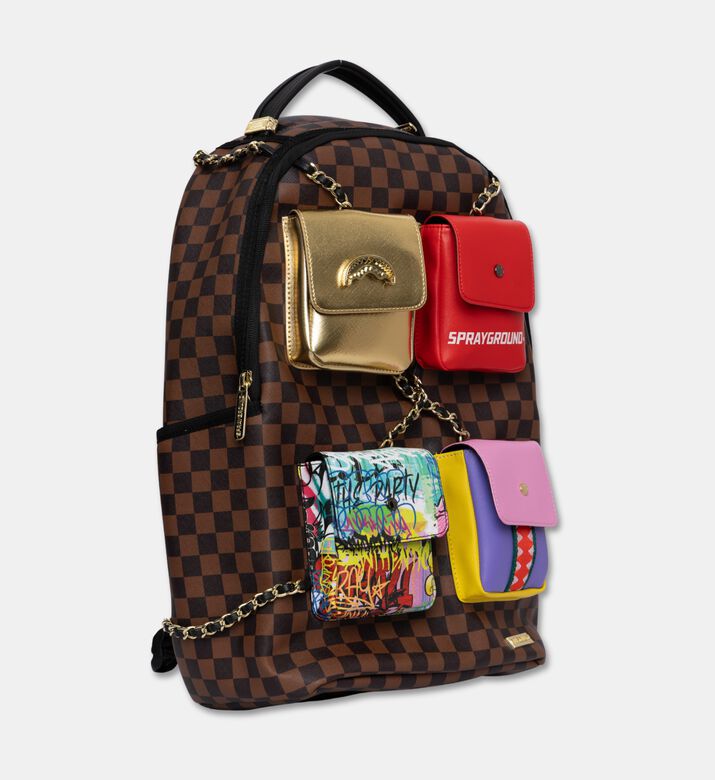 Sprayground Backpack Canvas Painted Paris, Packshot View