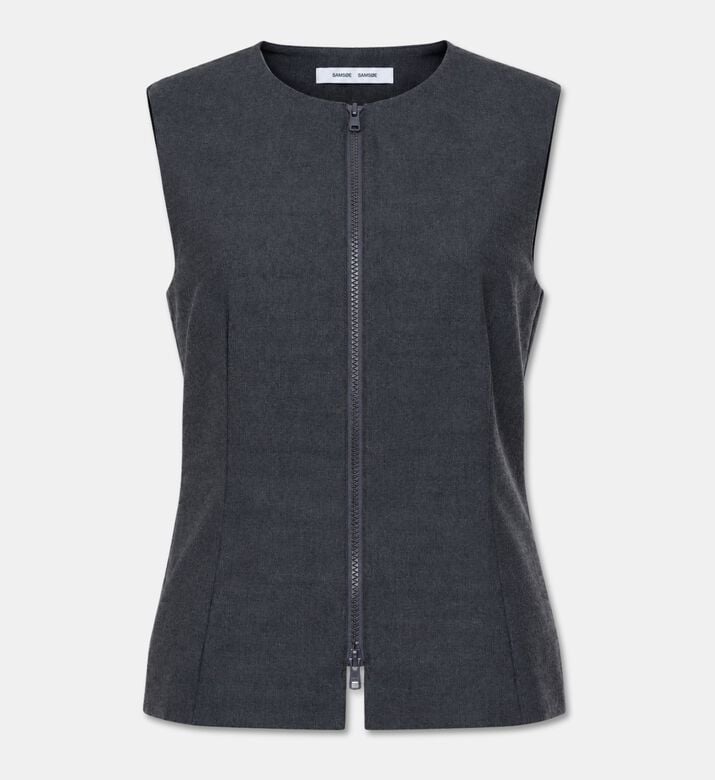 Samsoe Sarima Zip-front Vest, Packshot View