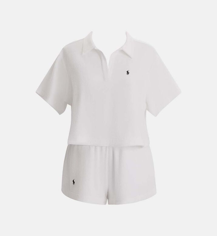 طقم بولو سويم تيري للشاطئ