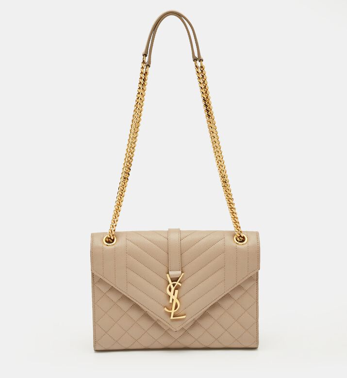 Yves Saint Laurent Saint Laurent Matelasse Leather Medium Envelope Chain Bag, Packshot View