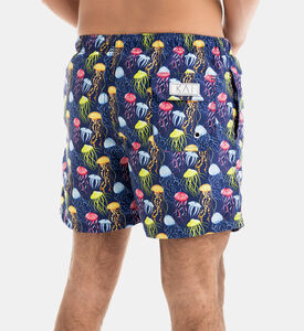 شورت سباحة بطبعة قناديل بحر للرجال
