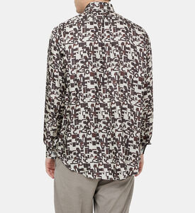 تي شيرت حرير جاكار بشعار الماركة