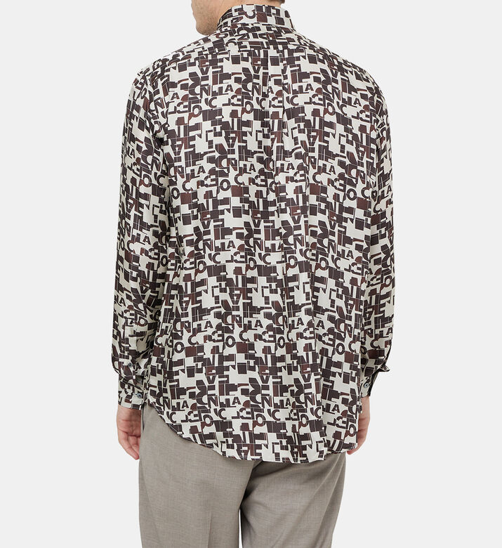 تي شيرت حرير جاكار بشعار الماركة