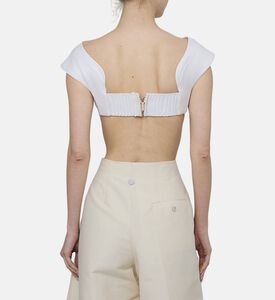 بلوزة أرونا كريب بدون أكمام