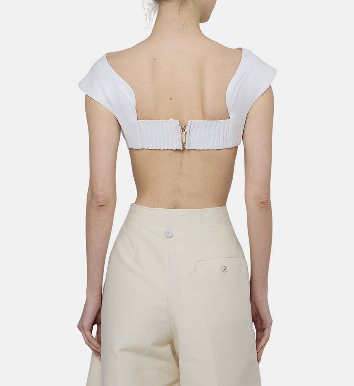 بلوزة أرونا كريب بدون أكمام