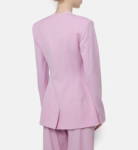 Patou Fitted Botton-down Jacket, Model View