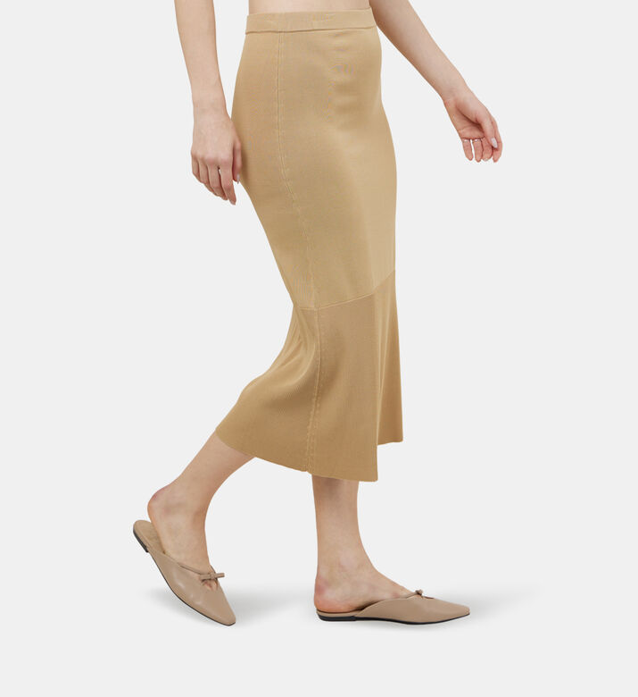 Ribbed Slim-fit Midi Skirt Ribbed Slim-fit Midi Skirt