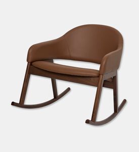 Home Deco and More Isa Walnut Wood Rocking Chair, Packshot View