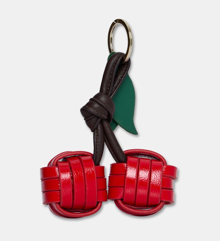 Manc Leather Cherry Duo Bag Charm, Packshot View