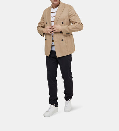 Wool Viscose Double Breasted Blazer
