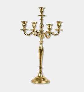 Kaemingk Candleholder Aluminium, Gold, 60-cm, Packshot View