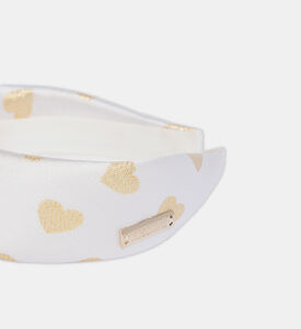 Moschino Headband With Heart Pattern