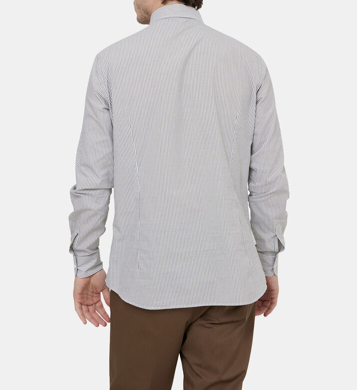 قميص بياقة قطنية مخطط