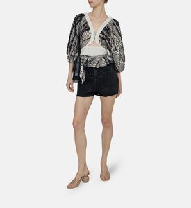 David Front Pockets Denim Shorts