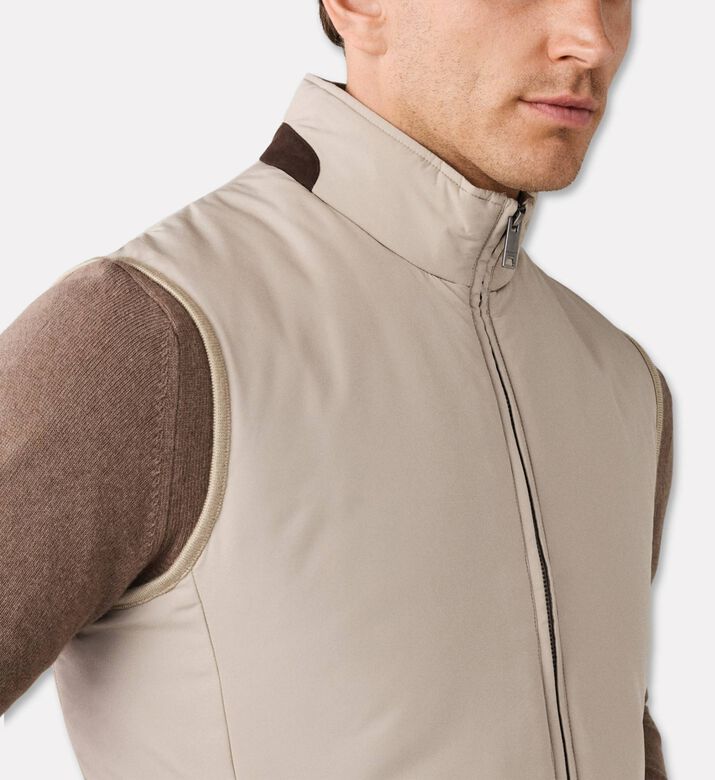 Hackett London Gilet Windsor, Beige, Xl, Model View