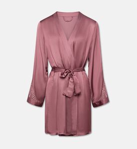 Chantelle Satin Lace Embroidered Kimono Robe, Packshot View