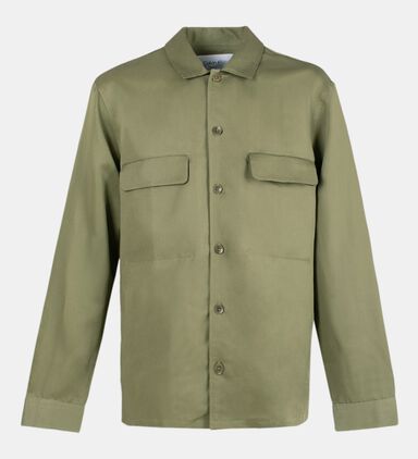 Flap Pockets Shirt Jacket