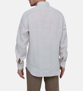 قميص كتان بأزرار أمامية