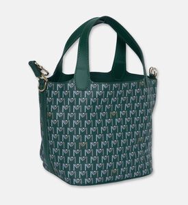 Maya.M Soft Monogram Mini Bucket Tote Bag, Khaki, Packshot View