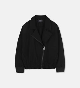 جاكيت طويل الأكمام بسحاب