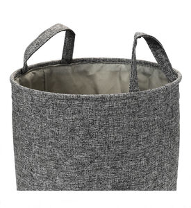 سلة خياطة دائرية من القماش