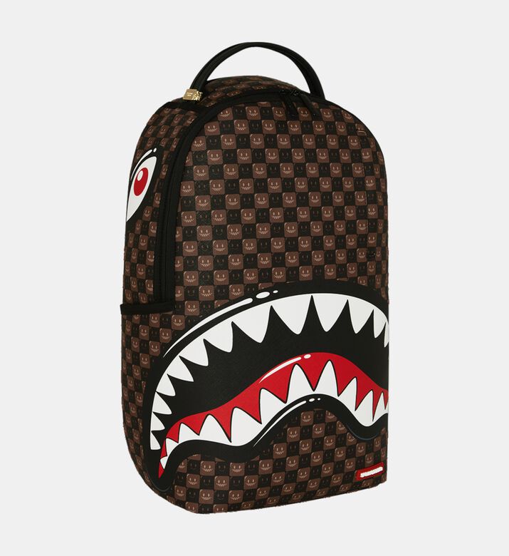 Sprayground Backpack Brown Check Paris, Packshot View