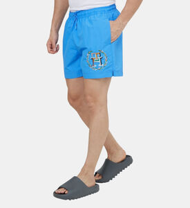 Drawstring Logo Swim Bottoms