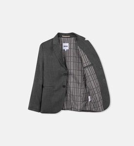 جاكيت بقصّة عادية بتأثير هيرينغ بون