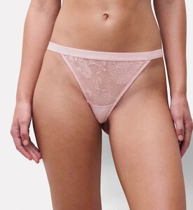 Chantelle Sheer Embroidered Tanga, Model View