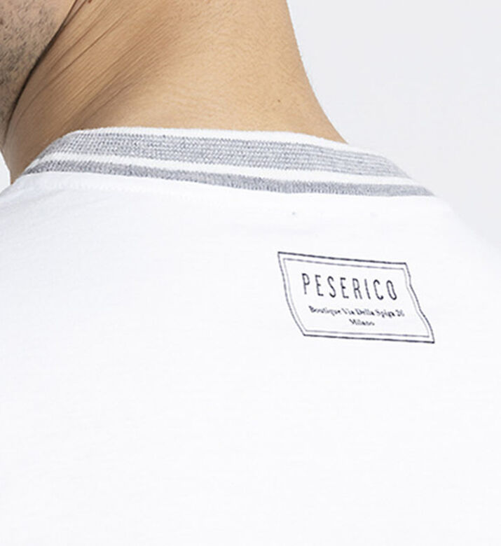 تيشيرت جيرسيه بياقة مستديرة