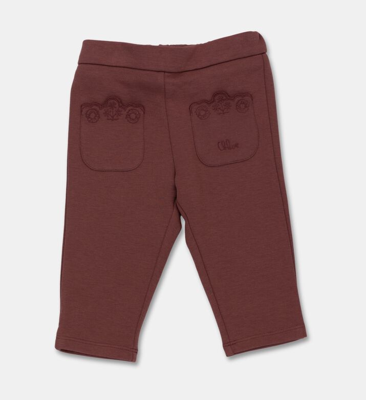 Chloe Embroidered Back Pockets Logo-detail Pants, Packshot View