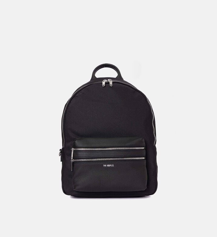 The Kooples Logo-detail Canvas Backpack, Packshot View