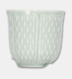 Gien Vert Embossed Espresso Cup, Packshot View