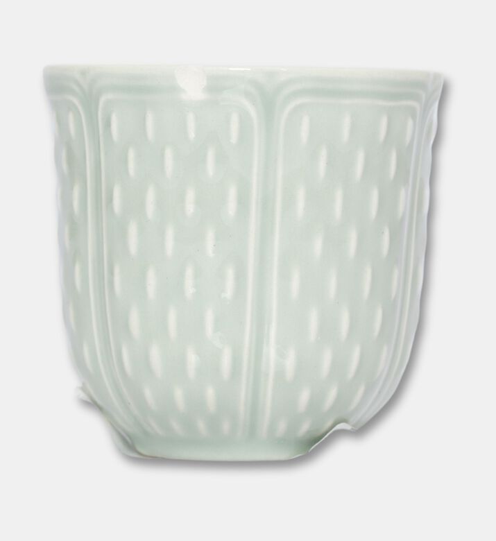 Gien Vert Embossed Espresso Cup, Packshot View