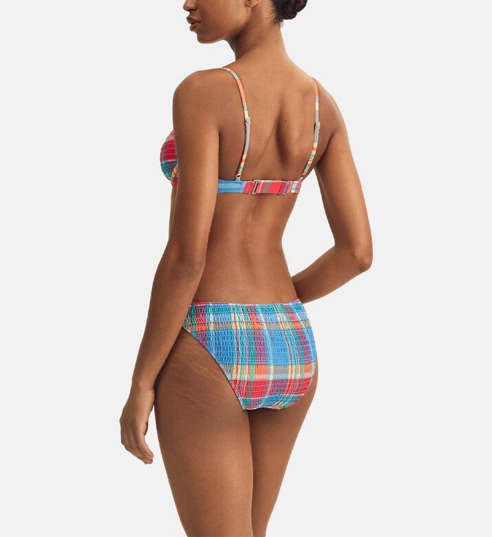 Smocked Underwire Balconette Bikini Top