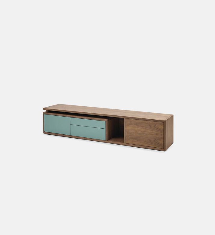 Walnut Veneer Mountain Grain Tv Unit