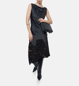 Beatrice B Floral-embroidery Sleeveless Dress, Model View