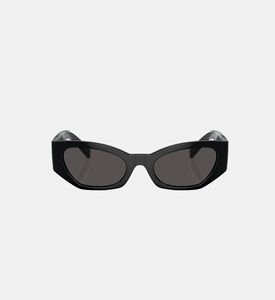 Thick Cat-eye Frame Sunglasses 52