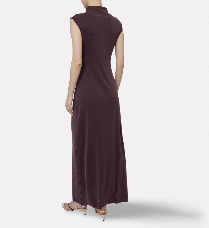 Samsoe Ruched High-neck Maxi Dress, Model View