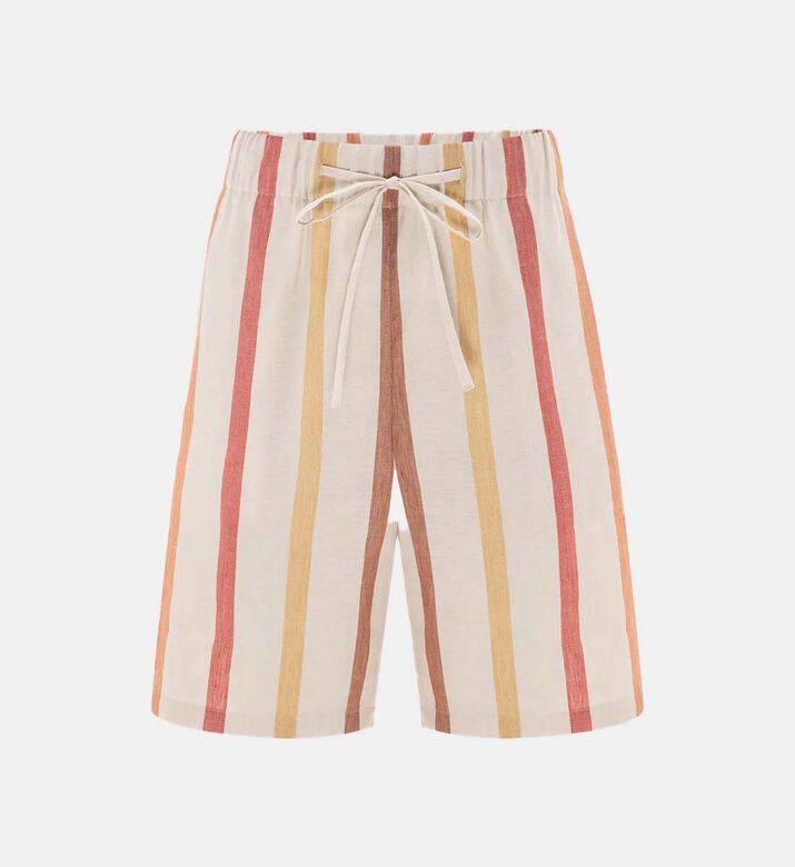 Striped Drawstring Shorts