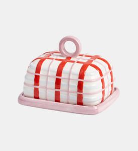 Plaid Pattern Butte Dish