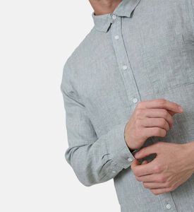 قميص بأكمام طويلة بنقشة