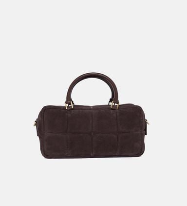 Grid Leather Quilted Pattern Bag