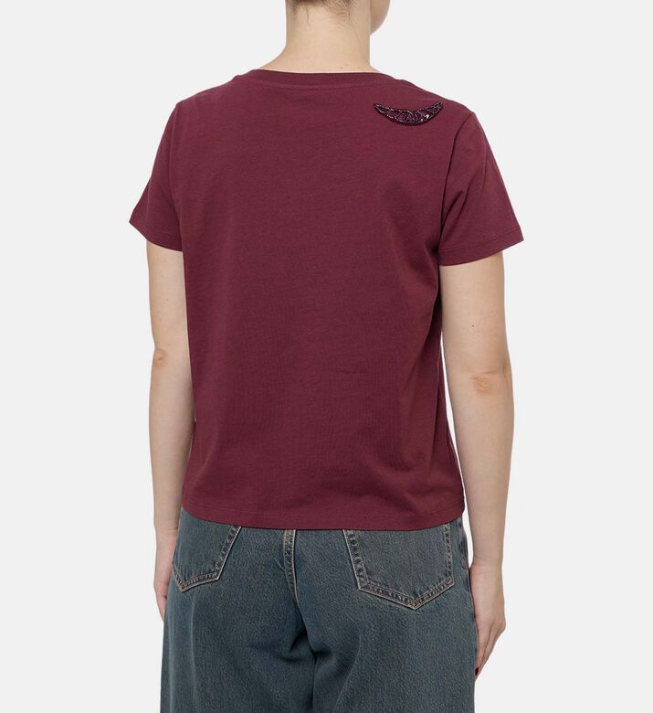 Zadig et Voltaire Ts, Burgundy, L, Model View