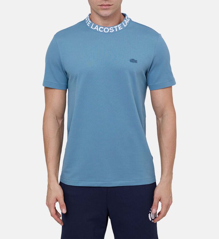 Cotton Piqué Logo Collar T-shirt